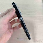 AAA Replica Montblanc Silver And Black Lacquer Fountain Pen - Only For Bitcoin Payment